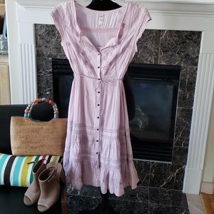 Free People prairie dress with slip